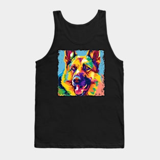 German Shepherd Dog Pop Art - Dog Lover Gifts Tank Top